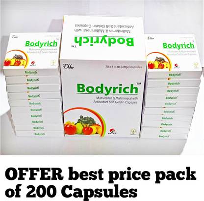 Bodyrich Multivitamin and multimineral antioxidant soft gelatin capsules