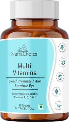 NutraChoice Multivitamin with Probiotics Supports Immunity, Gut Health