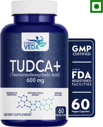 FITNESSVEDA Tudca + 600 mg Liver Detox Supplement