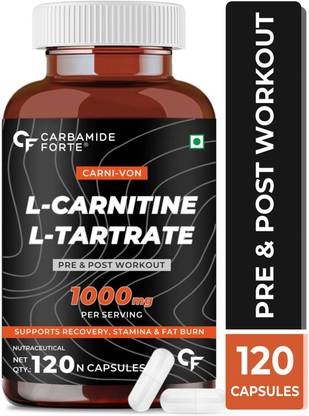CARBAMIDE FORTE L-Carnitine Tablets for Fat Loss 1000mg | L-Tartrate & Carnitine Supplement