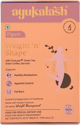 Ayukalash Figure Weight 'n' Shape 30 Tablets | Healthy Metabolism | Appetite Control
