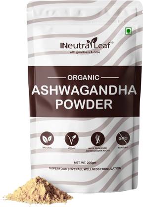 Neutraleaf Organic Ashwagandha Powder for Stamina, muscle strength and faster recovery