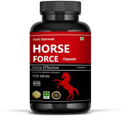 LibidSafe Black Horse Force Capsules for Man Power - Nutrition Medicine| Better to Tablets