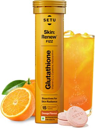 SETU Glutathione & Vitamin C Effervescent tablets 500mg for Glowing Skin