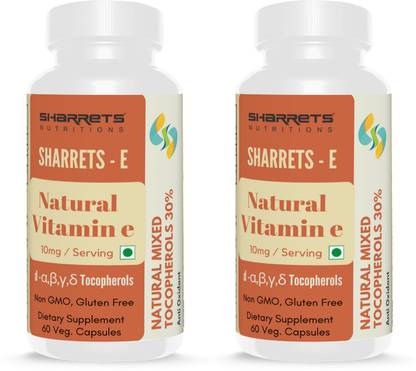 SHARRETS Natural Vitamin E ( Mixed Tocopherols) Supplement