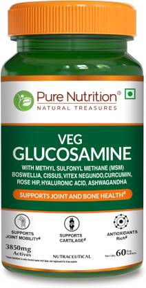 Pure Nutrition Vegan Glucosamine l Joint Support Supplement for Men & Women