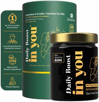 InYou Daily Boost Antioxidant & Testosterone Booster Natural Nutrition for Men