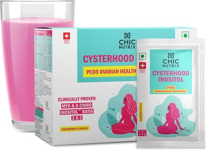Chicnutrix Cysterhood Inositol - PCOS Ovarian Health Management with Myo:D-Chiro - 3.6:1