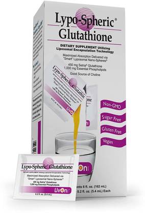 LIVON Lypo-Spheric Glutathione -1000mg | Liposomal, Maximized Absorption -30 Sachets