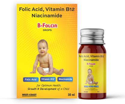 West Coast B-Folcin Drops for Folic Acid & iron deficiency