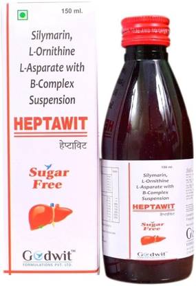 NUTRIGOD Heptawit ayurvedic liver detox syrup liver tonic sugar free