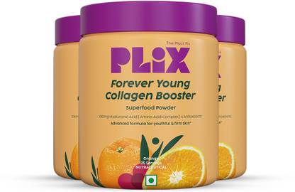The Plant Fix Plix Collagen Supplement Powder with Hyaluronic Acid & Vitamin C for Youthful Glow