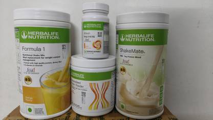 Herbalife Nutrition WEIGHT LOSS F1 MANGO SHAKE & SHAKEMATE & PROTEIN POWDER200GM & AFRESH PEACH