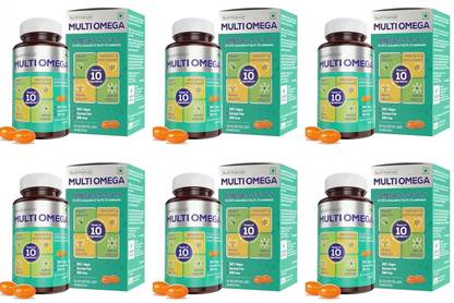 JUBILANT Nutrihance Multiomega | Omega 3-5-6-7-9, 60 Softgel x Pack of 6