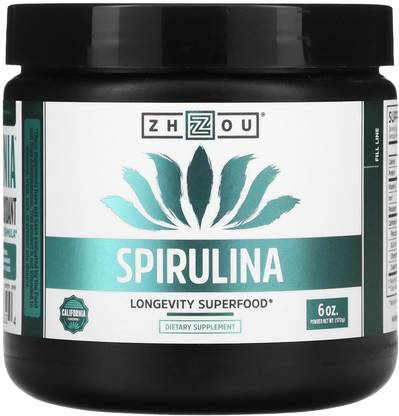Zhou Nutrition Spirulina, Longevity Superfood, 6 oz (170 g)