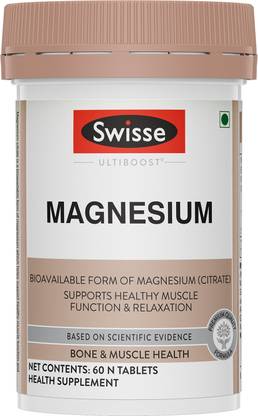 Swisse Ultiboost Magnesium Supplement for Immunity, Muscle Energy & Heart Health