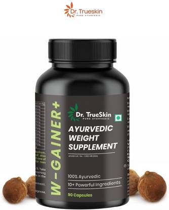 Dr. Trueskin W-Gainer+ Capsules with Ayurvedic Strength Herbs More