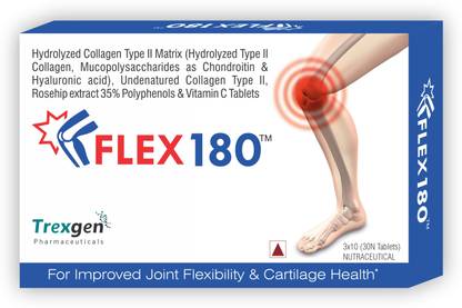 Trexgen FLEX180 Joint Support formula with TYPE II COLLAGEN