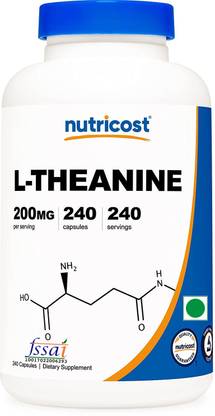 Nutricost L-Theanine 200 mg per serving