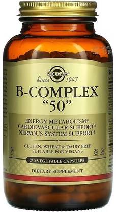 Solgar B-Complex "50", 250 Vegetable Capsules