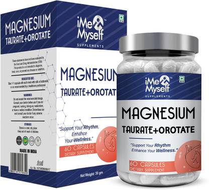 iMeMyself Magnesium Taurate & Orotate Capsules | 90 Count | Daily Support Supplement