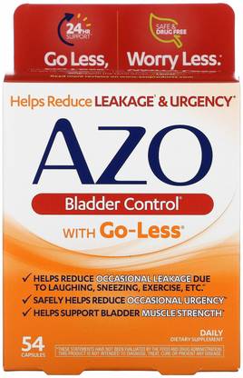 Azo Bladder Control with Go-Less, 54 Capsules