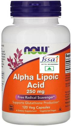 Now Foods Alpha Lipoic Acid 250 mg, 120 Veg Capsules