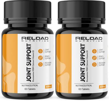 RELOAD NUTRITION Glucosamine Chondroitin MSM Calcium & Vitamin D3 for Joint & Cartilage Support