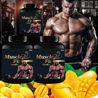 Secure Healthcare Muscle Fit, Gain Body Weight, Flavor Mango, Pack of 3