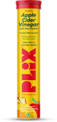 The Plant Fix Plix Apple Cider Vinegar 15 Effervescent Tablet with mother Mango