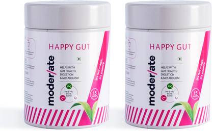 Moderate Happy Gut Pre & Probiotic Supplement | Promote Gut Health, Digestion, Metabolism