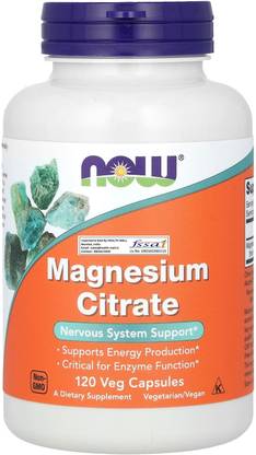 Now Foods Magnesium Citrate, 120 Veg Capsules
