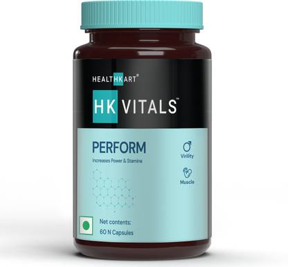HEALTHKART HK Vitals Perform, Testosterone Supplement, for Energy & Stamina, 60 No