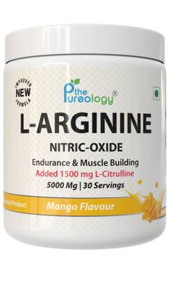 thepureology L-Arginine HCL + Base | 150g | Mango Flavour
