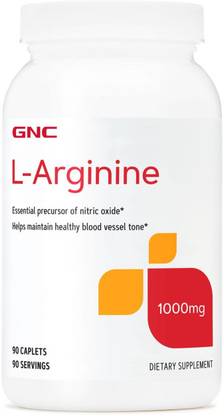 GNC L-Arginine 1000 mg | Health Supplements | 90 Tablets