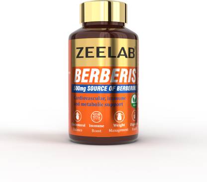 zeelab Berberis Capsules for Balance Blood Sugar, Healthy Heart and Cholesterol Levels