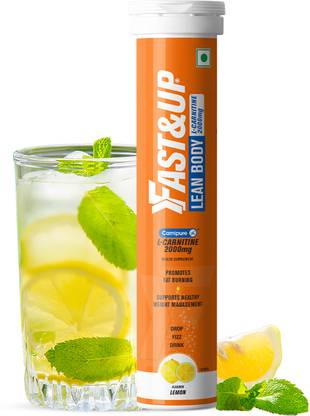 FAST&UP L-Carnitine Tartrate 2000mg, Helps Convert Fat into Energy, Lemon Flavor