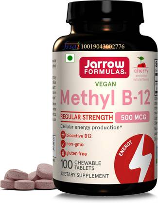 Jarrow Formulas Jarrow Methyl B-12 Cherry 500 mcg 100 tab