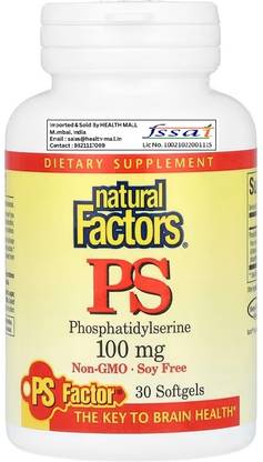 Natural Factors PS, Phosphatidylserine, 100 mg, 30 Softgels
