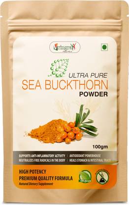 Vringra Sea Buckthorn Powder-Himalayan Berry Powder Enriched with Vitamin C,Omega 7