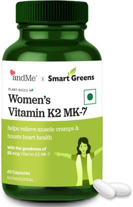 andMe SmartGreens Vitamin K2 MK7 Capsules for Women