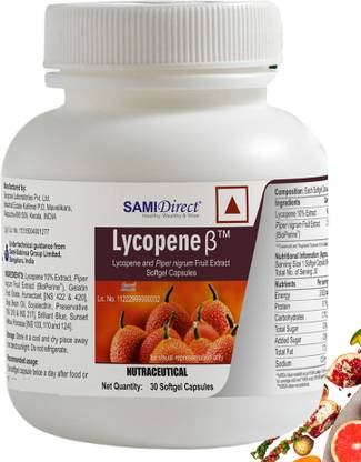 SAMIDIRECT Lycopebe and piper nigrum Fruit Extact softgel capsules