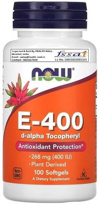 Now Foods E-400, 268 mg (400 IU), 100 Softgels