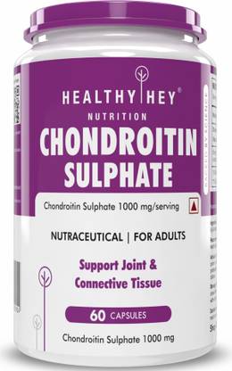 HealthyHey Nutrition Chondroitin Sulphate , Support for Joints, 60 Capsules