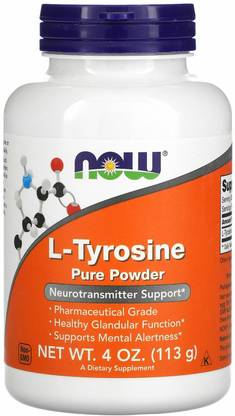 Now Foods L-Tyrosine Pure Powder, 4 oz (113 g)