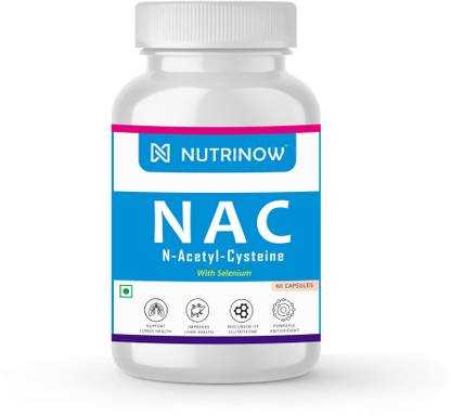 NUTRINOW N-Acetyl L-Cysteine (NAC) 600mg with Selenium for Liver and Lung Detox & Support