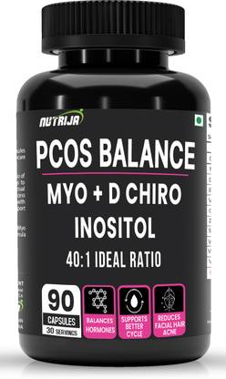 NutriJa PCOS Supplement - 40:1 Ratio 2000mg Myo-Inositol to 50mg D-Chiro-Inositol