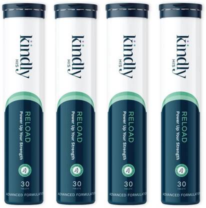 Kindly His Reload Tablets Helps In Boosting Men's Performance & Stamina,30 x Pack of 4