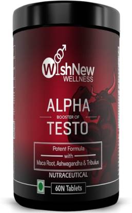 WISHNEW WELLNESS ALPHA BOOSTER OF TESTO - Testosterone Support for Men | For Strength & Stamina