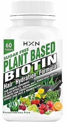 hxn Biotin Tablets For Hair Growth Reduce Hair Loss For Women-60